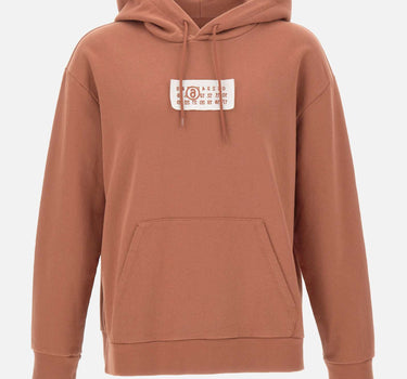 MM6 MAISON MARGIELA Felpa con cappuccio in jersey ORANGE Uomo 