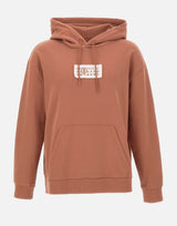 MM6 MAISON MARGIELA Felpa con cappuccio in jersey ORANGE Uomo 