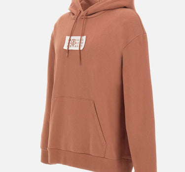 MM6 MAISON MARGIELA Felpa con cappuccio in jersey ORANGE Uomo 
