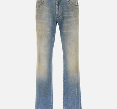 MM6 MAISON MARGIELA Jeans effetto ingiallito Light Blue Uomo 