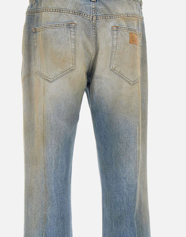 MM6 MAISON MARGIELA Jeans effetto ingiallito Light Blue Uomo 
