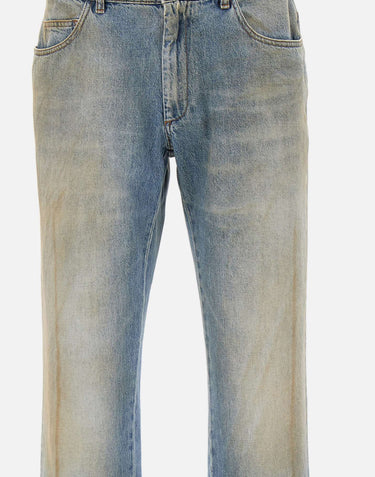 MM6 MAISON MARGIELA Jeans effetto ingiallito Light Blue Uomo 