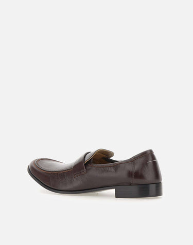 MM6 MAISON MARGIELA Mocassini in pelle BROWN Uomo 