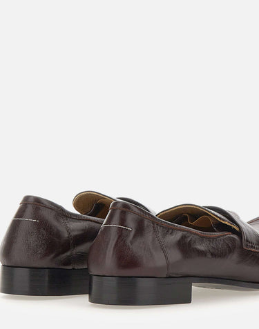 MM6 MAISON MARGIELA Mocassini in pelle BROWN Uomo 