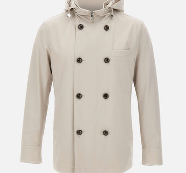 MONTECORE Giacca doppiopetto con cappuccio GREY Uomo 