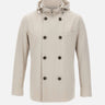 MONTECORE Giacca doppiopetto con cappuccio GREY Uomo 