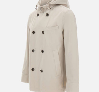 MONTECORE Giacca doppiopetto con cappuccio GREY Uomo 