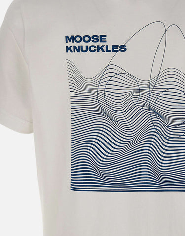 MOOSE KNUCKLES T-shirt "Mindfold" WHITE Uomo 