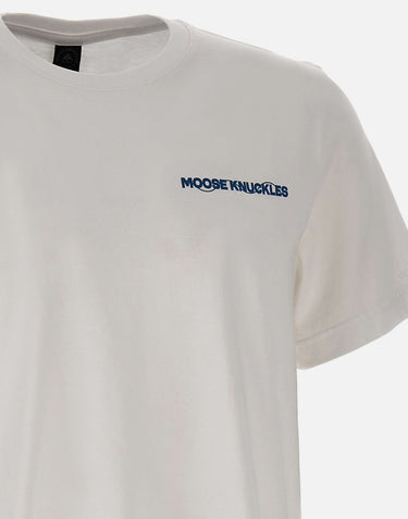 MOOSE KNUCKLES T-shirt "Mindfold" WHITE Uomo 