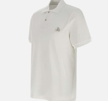 MOOSE KNUCKLES Polo "Everett" in cotone WHITE Uomo 