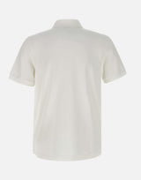 MOOSE KNUCKLES Polo "Everett" in cotone WHITE Uomo 