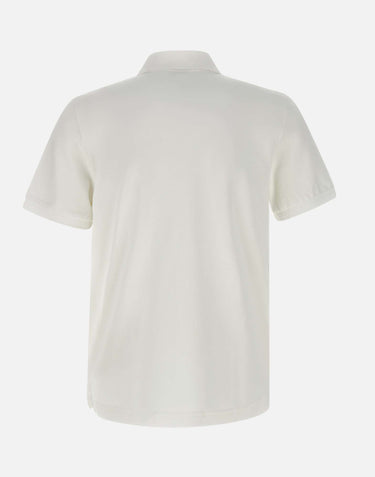 MOOSE KNUCKLES Polo "Everett" in cotone WHITE Uomo 