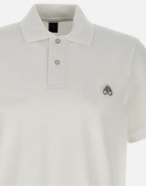 MOOSE KNUCKLES Polo "Everett" in cotone WHITE Uomo 