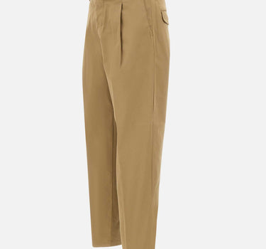 MYTHS Pantalone in misto cotone BROWN Uomo 