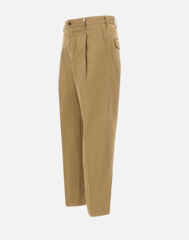 MYTHS Pantalone in misto cotone BROWN Uomo 