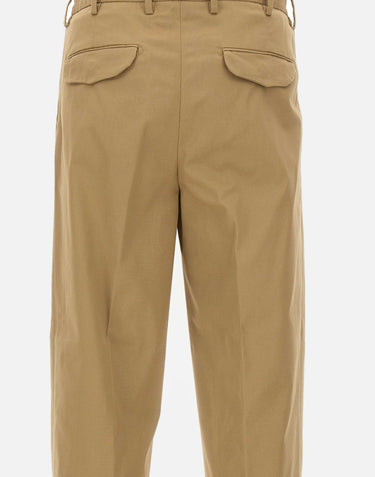 MYTHS Pantalone in misto cotone BROWN Uomo 