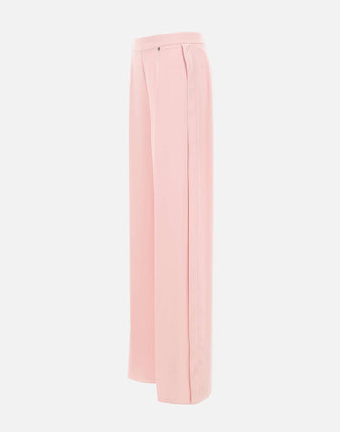 NISSA Pantaloni a gamba larga a vita alta Pink Donna 