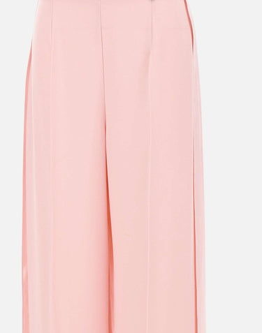 NISSA Pantaloni a gamba larga a vita alta Pink Donna 