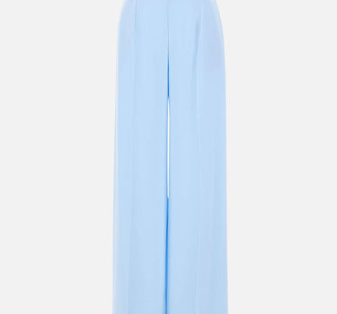 NISSA Pantaloni in crêpe a vita alta Light Blue Donna 