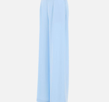 NISSA Pantaloni in crêpe a vita alta Light Blue Donna 
