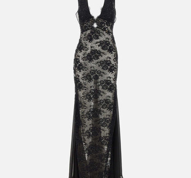 Abito in pizzo RRS16673 BLACK NISSA 