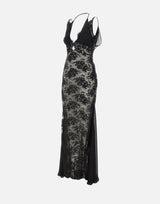 Abito in pizzo RRS16673 BLACK NISSA 