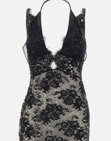Abito in pizzo RRS16673 BLACK NISSA 