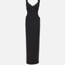 Abito lungo con inserti in pizzo RS16361 BLACK NISSA 