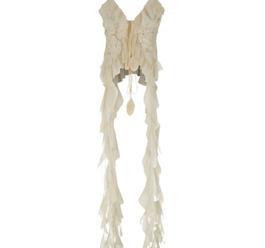 Top "Floral Embroidery" RTOP16663 CREAM NISSA 