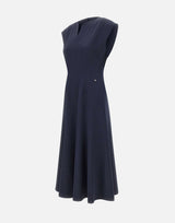NISSA Abito midi a trapezio BLUE Donna 