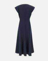 NISSA Abito midi a trapezio BLUE Donna 