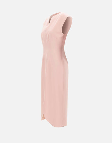 Abito midi a clessidra RZ16446 PINK NISSA 