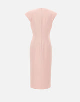 Abito midi a clessidra RZ16446 PINK NISSA 