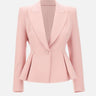 NISSA Blazer monopetto con balze Pink Donna 