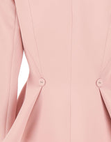 NISSA Blazer monopetto con balze Pink Donna 
