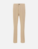 PAL ZILERI Pantaloni in lyocell con coulisse BEIGE Uomo 