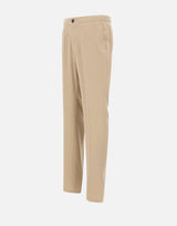 PAL ZILERI Pantaloni in lyocell con coulisse BEIGE Uomo 