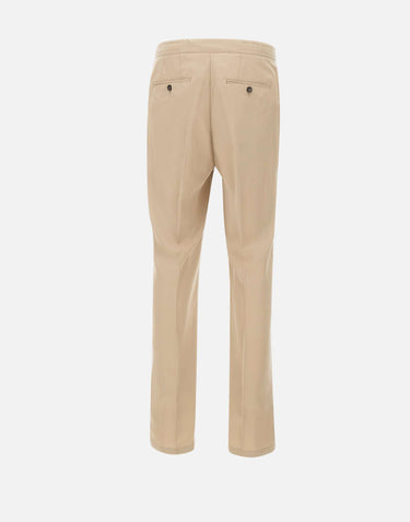 PAL ZILERI Pantaloni in lyocell con coulisse BEIGE Uomo 