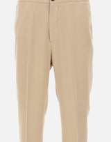 PAL ZILERI Pantaloni in lyocell con coulisse BEIGE Uomo 