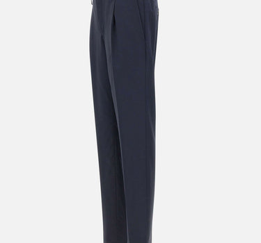 PAL ZILERI Pantalone in lana stretch BLUE Uomo 