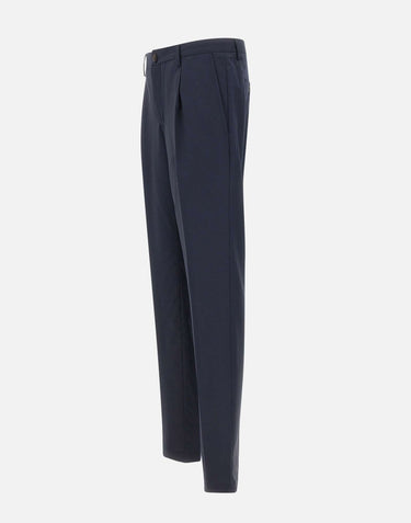 PAL ZILERI Pantalone in lana stretch BLUE Uomo 