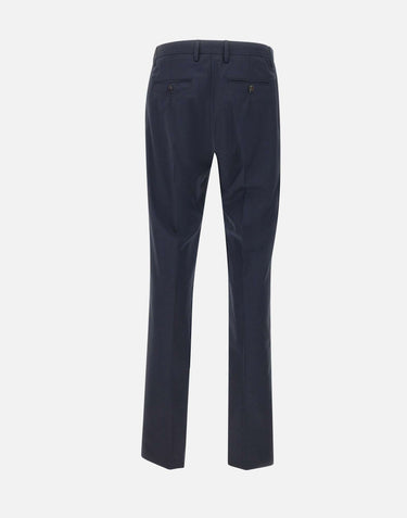 PAL ZILERI Pantalone in lana stretch BLUE Uomo 