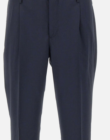 PAL ZILERI Pantalone in lana stretch BLUE Uomo 