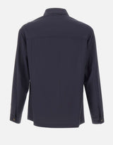 PAL ZILERI Giacca overshirt in lyocell BLUE Uomo 