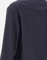 PAL ZILERI Giacca overshirt in lyocell BLUE Uomo 