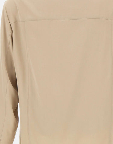 PAL ZILERI Giacca overshirt in lyocell BEIGE Uomo 