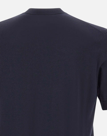 PAOLO PECORA Maglia a girocollo con maniche corte BLUE Uomo 