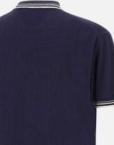 PAOLO PECORA Maglia in seta a maniche corte BLUE Uomo 