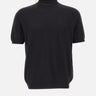 PAOLO PECORA Maglia in seta a maniche corte BLACK Uomo 