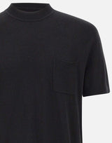 PAOLO PECORA Maglia in seta a maniche corte BLACK Uomo 